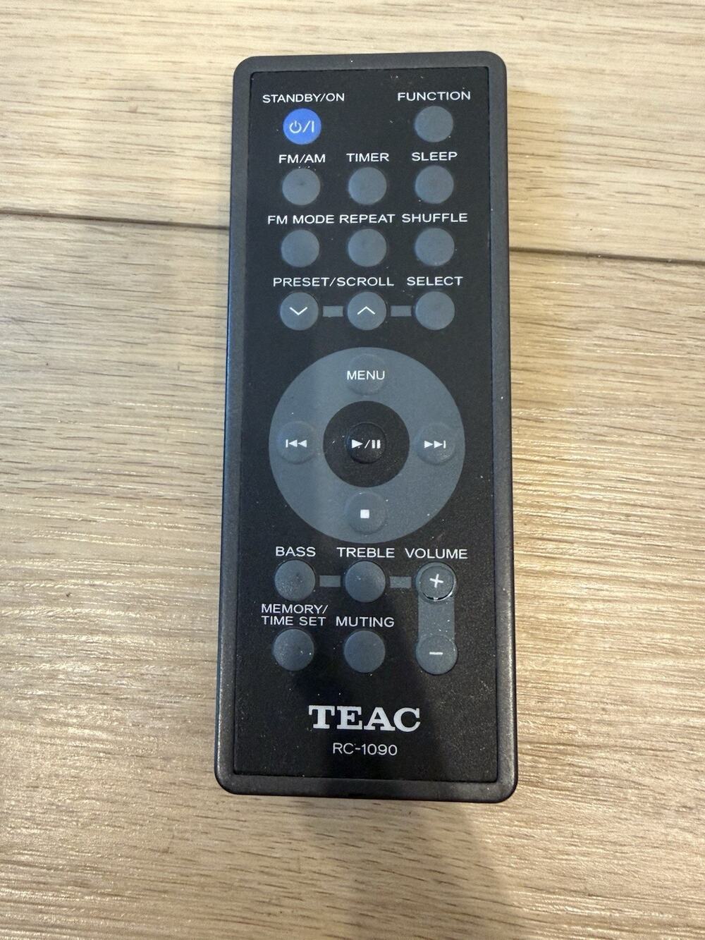 TEAC RC-1090 Micro Cd Stereo iPod Dock REMOTE CONTROL MC-DX32I CD-X10I Rare Oem